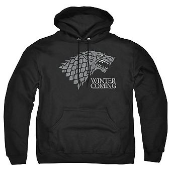 Game Of Thrones Stark Winter Is Coming On Black Adult Pull Over Hoodie