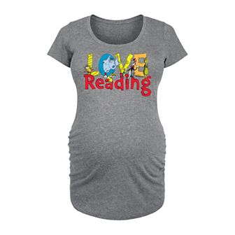 Maternity Dr. Seuss Love Reading Graphic Tee