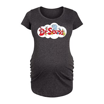 Maternity Dr. Seuss Cloud Logo Graphic Tee