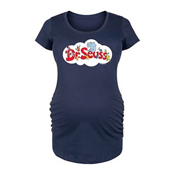 Maternity Dr. Seuss Cloud Logo Graphic Tee
