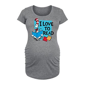 Maternity Dr. Seuss I Love To Read Graphic Tee