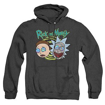 Rick And Morty Blown Minds Adult Heather Hoodie