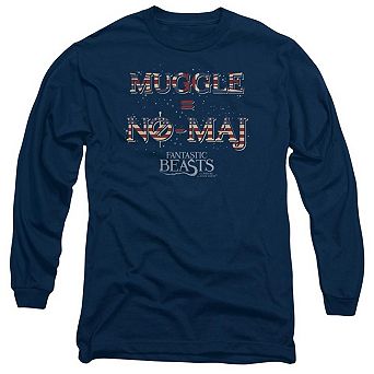 Fantastic Beasts Uk Us No Maj Long Sleeve Adult T-shirt