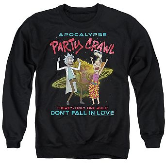 Rick And Morty Apocalypse Party Crawl Adult Crewneck Sweatshirt
