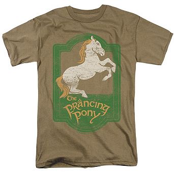 Lord Of The Rings Prancing Pony Sign Short Sleeve Adult T-shirt