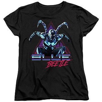 Blue Beetle Leaping Triangle Short Sleeve Women´s T-Shirt