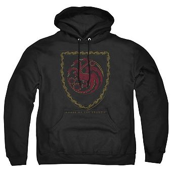 House Of The Dragon Dragon Shield Vintage Dark Adult Pull Over Hoodie