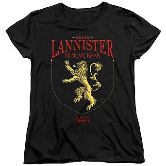 Game Of Thrones House Lannister Sigil Short Sleeve Women´s T-Shirt
