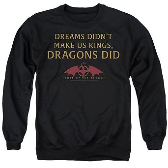 House Of The Dragon Not Dreams Adult Crewneck Sweatshirt
