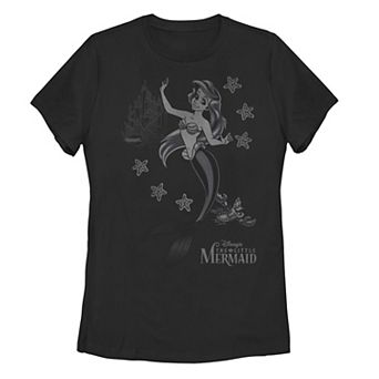 Juniors' The Little Mermaid Dark Poster Graphic Tee