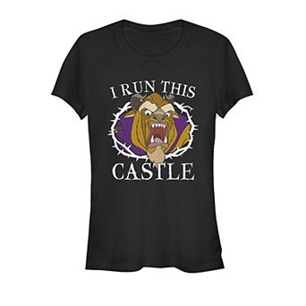 Juniors' Beauty And The Beast I Run This Castle Graphic Tee