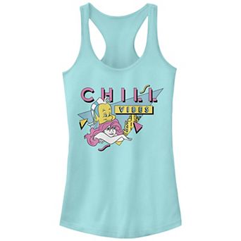 Juniors' The Little Mermaid Chill Vibes Racerback Graphic Tank Top