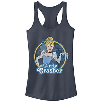 Juniors' Cinderella Party Crasher Racerback Graphic Tank Top