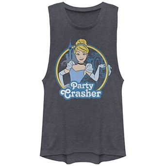 Juniors' Cinderella Party Crasher Festival Muscle Graphic Tank Top