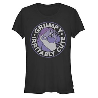 Juniors' Snow White And The Seven Dwarfs Grumpy Irritably Cute Graphic Tee