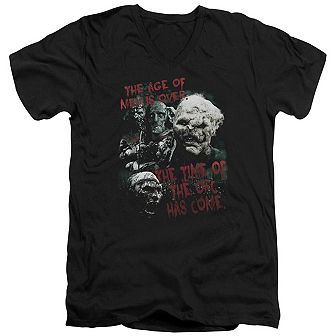 Lord Of The Rings Time Of The Orc Short Sleeve Adult V Neck T-shirt
