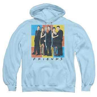 Friends Color Block Of Friends Adult Pull Over Hoodie