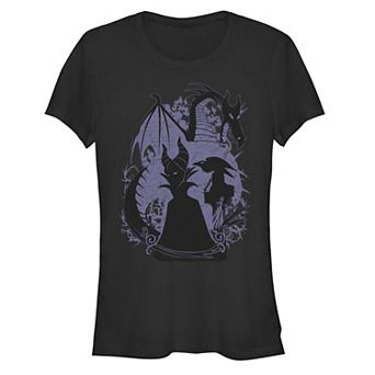 Disney's Sleeping Beauty Juniors' Maleficent Dragon Poster Graphic Tee