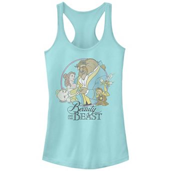 Juniors' Beauty And The Beast Poster Racerback Graphic Tank Top