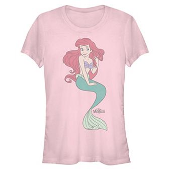 Disney's The Little Mermaid Juniors' Ariel Playing With Her Hair Graphic Tee