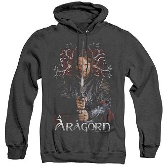 Lord Of The Rings Aragorn Adult Heather Hoodie