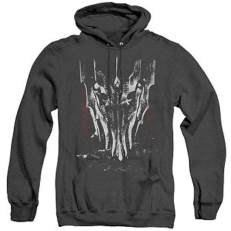 Lord Of The Rings Big Sauron Head Adult Heather Hoodie
