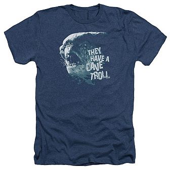 Lord Of The Rings Cave Troll Adult Heather T-shirt