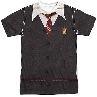 Harry Potter Gryffindor Uniform Short Sleeve Adult Poly Crew T-shirt