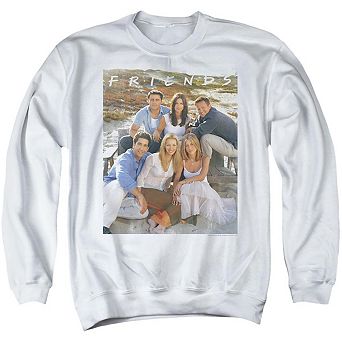 Friends Lifes A Beach Adult Crewneck Sweatshirt