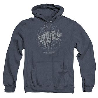 Game Of Thrones Stark Burst Sigils Adult Heather Hoodie