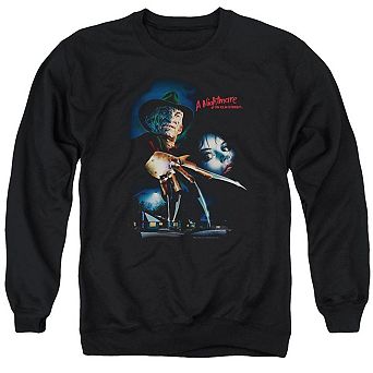 Nightmare On Elm Street Elm Street Poster Adult Crewneck Sweatshirt