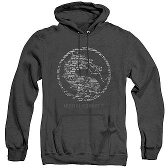 Mortal Kombat X Stone Seal Adult Heather Hoodie