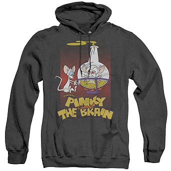 Pinky And The Brain Lab Flask Adult Heather Hoodie