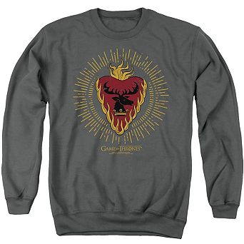 Game Of Thrones Stannis Baratheon Burst Sigils Adult Crewneck Sweatshirt