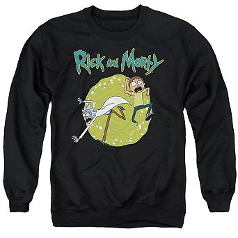 Rick And Morty Portal Adult Crewneck Sweatshirt