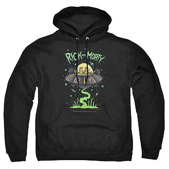 Rick And Morty Drunk Rick Ship Adult Pull Over Hoodie