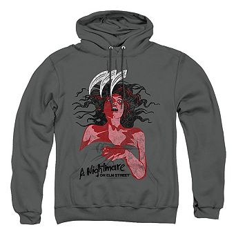 Nightmare On Elm Street Illustrated European Poster Adult Pull Over Hoodie
