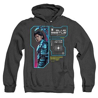 Blue Beetle Data Read Out Adult Heather Hoodie