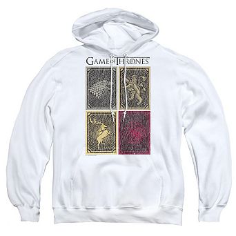 Game Of Thrones House Squares Adult Pull Over Hoodie