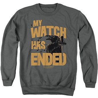 Game Of Thrones My Watch Has Ended Adult Crewneck Sweatshirt