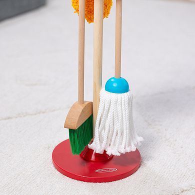 Melissa & Doug Dust! Sweep! Mop! 6-Piece Pretend Play Cleaning Set