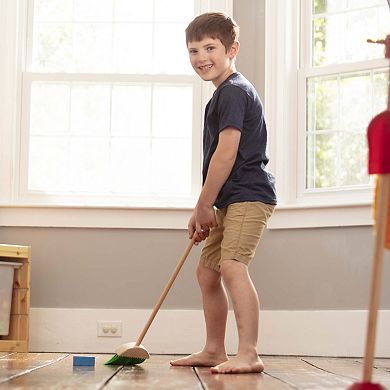 Melissa & Doug Dust! Sweep! Mop! 6-Piece Pretend Play Cleaning Set