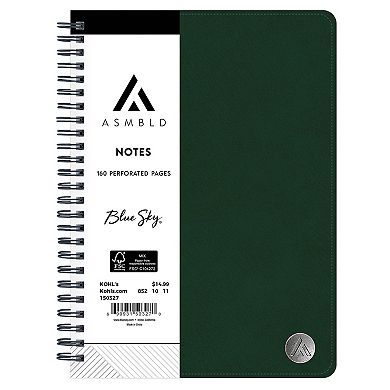Blue Sky Non Dated 160-Page Forest Green Notebook