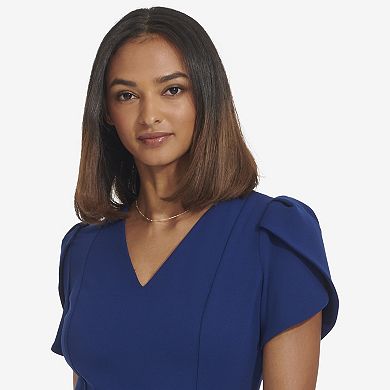 Women's Andrew Marc Tulip Fit & Flare Midi Dress