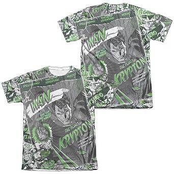 Superman Man From Krypton Adult 65/35 Poly/cotton Short Sleeve T-shirt