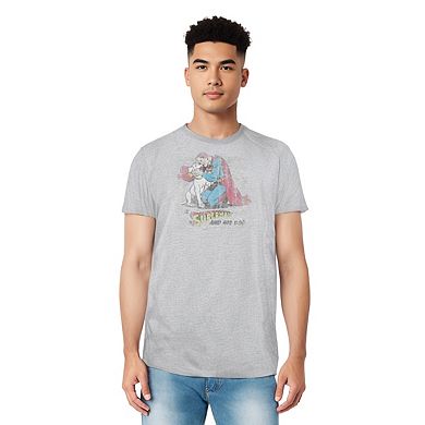 Superman And His Dog Short Sleeve Adult T-shirt