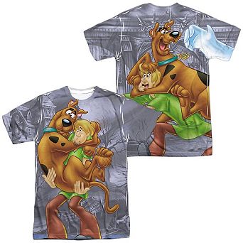 Scooby Doo Scooby And Shaggy Short Sleeve Adult Poly Crew T-shirt