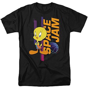 Space Jam 2 Tweety Standing Short Sleeve Adult T-shirt