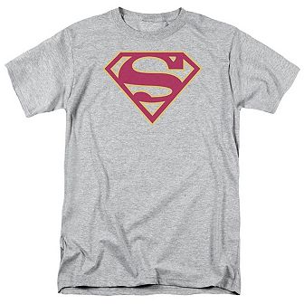 Superman Red & Gold Shield Short Sleeve Adult T-shirt
