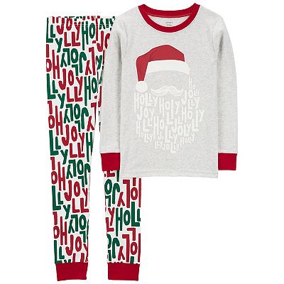 Boys 4-14 Carter's 2-Piece Holly Jolly Santa Pajama Top Pajama